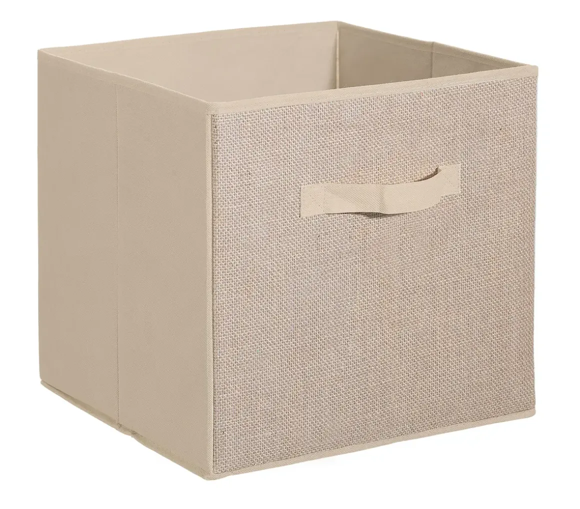 BOITE RANGEMENT 31X31CMCM TOILE DE JUTE
