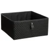 BOITE RANGEMENT 31X15CM CUIR TRESSE