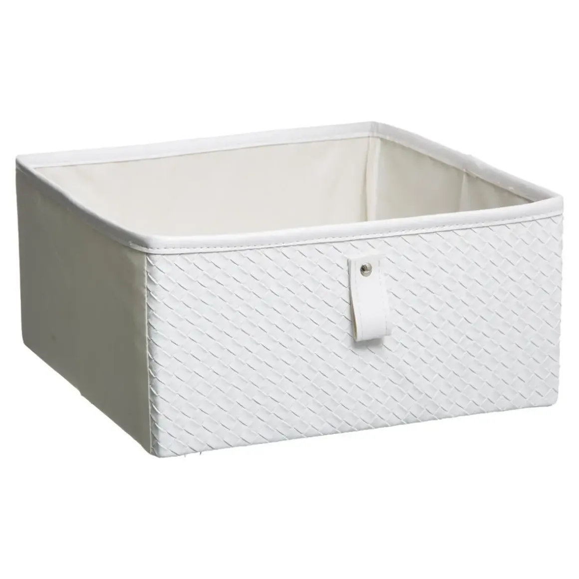 BOITE RANGEMENT 31X15CM CUIR TRESSE