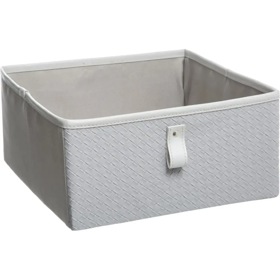 BOITE RANGEMENT 31X15CM CUIR TRESSE