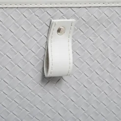 BOITE RANGEMENT 31X15CM CUIR TRESSE
