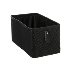 BOITE RANGEMENT 15X31CM CUIR TRESSE