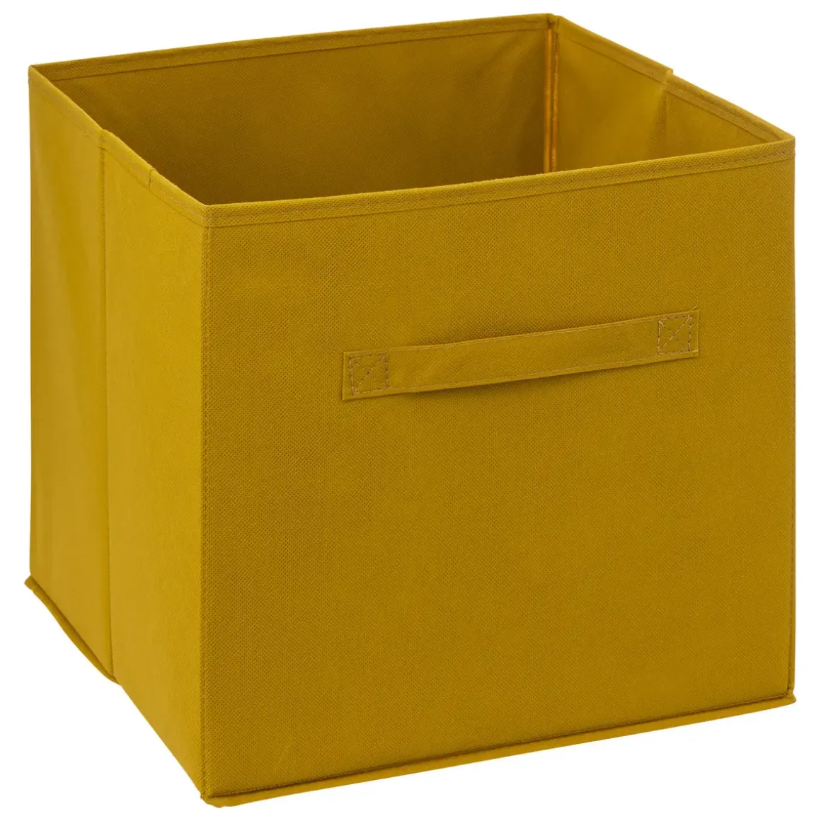 BOITE RANGEMENT 31X31CM MOUTARDE