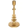 BOUGEOIR METAL FEA OR H.26CM