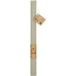 BOUGIE BATON DEMI GRIS CLAIR H.26CM
