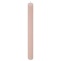 BOUGIE BATON DEMI ROSE H.26CM