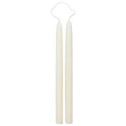 BOUGIE BATON HUGO IVOIRE H.30CM X2 PIECES