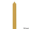 BOUGIE BATON HUGO JAUNE H.16CM X10 PIECES