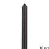 BOUGIE BATON HUGO NOIR H.16CM X10 PIECES