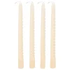 BOUGIE BATON TWIST HUGO IVOIRE H.25CM X4 PIECES