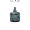 BOUGIE BOHEME ECRIN EN VERRE 6.5X9CM