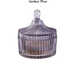 BOUGIE BOHEME ECRIN EN VERRE 10X12.5CM