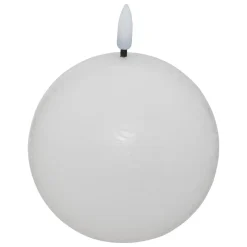 BOUGIE BOULE LED MOLIA BLANC D.12CM