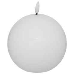 BOUGIE BOULE LED MOLIA BLANC D.10CM