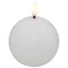 BOUGIE BOULE LED MOLIA BLANC D.8CM