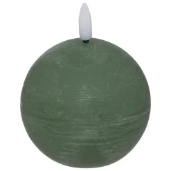 BOUGIE BOULE LED MOLIA VERT D.12CM