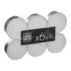BOUGIE CHAUFFE PLAT BLANCHE X6 PIECES