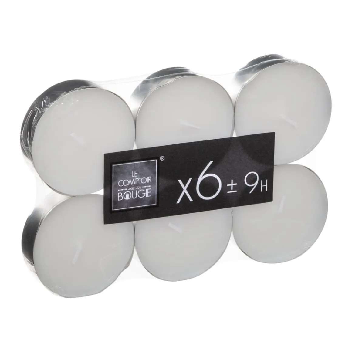 BOUGIE CHAUFFE PLAT BLANCHE X6 PIECES