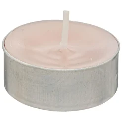 BOUGIE CHAUFFE PLAT HUGO ROSE D.3.75CM X18 PIECES