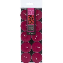 BOUGIE CHAUFFE PLAT PARFUMEE FRAMBOISE X10 PIECES