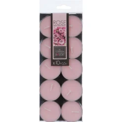 BOUGIE CHAUFFE PLAT PARFUMEE ROSE X10 PIECES