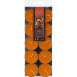 BOUGIE CHAUFFE PLAT PARFUMEE FRUIT EXOTIQUE X10 PIECES