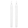 BOUGIE LED BATON TWIST ALOE BLANC H.22CM X2 PIECES