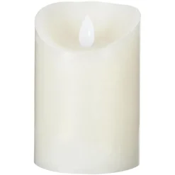 BOUGIE LED BLANC CASSE 370G
