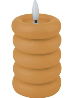 BOUGIE LED JAUNE 6X9.5CM