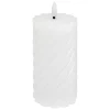 BOUGIE LED RONDE ALOE BLANC D.7X13CM