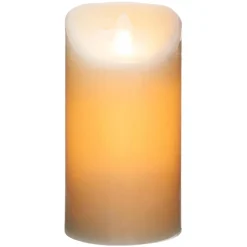 BOUGIE LED RONDE BLANC CHAUD H.20CM