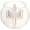 BOUGIE LED VERRE RONDE BOLA D.8CM