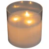 BOUGIE LED VERRE SENA D.15X15CM