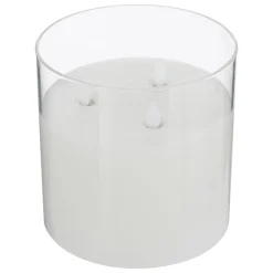 BOUGIE LED VERRE SENA D.15X15CM