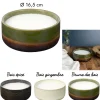 BOUGIE PARFUMEE CERAMIQUE LUSTREE D.16.5CM