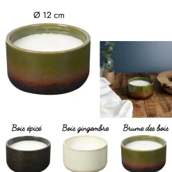 BOUGIE PARFUMEE CERAMIQUE LUSTREE D.12CM