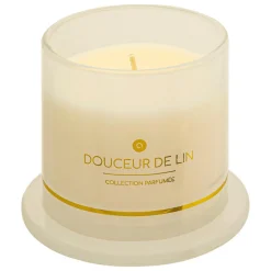 BOUGIE PARFUMEE ILAE LIN CLOCHE VERRE 240G