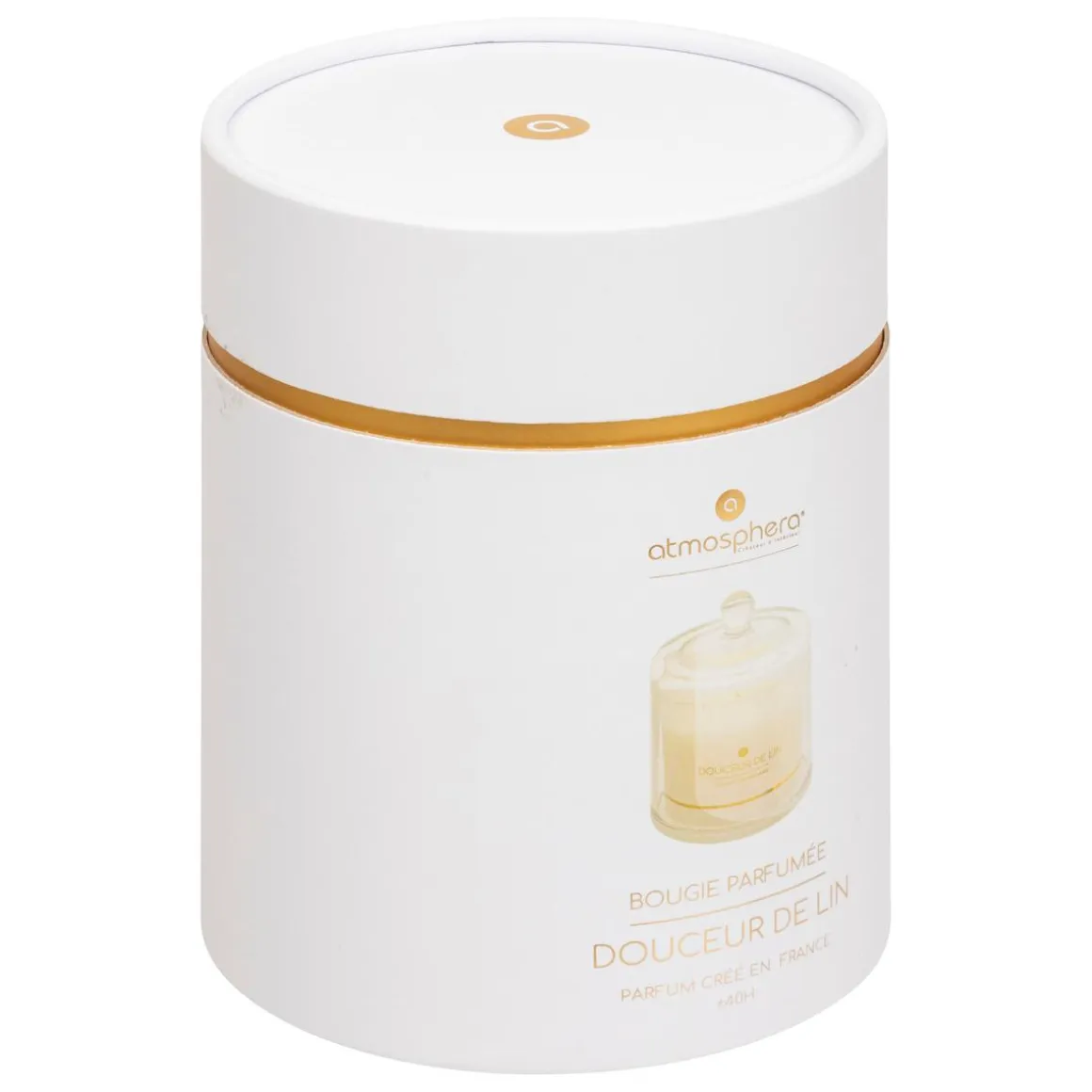 BOUGIE PARFUMEE ILAE LIN CLOCHE VERRE 240G