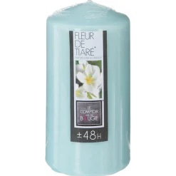BOUGIE PARFUMEE RONDE 395G FLEUR TIARE 7X14CM