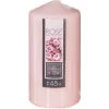 BOUGIE PARFUMEE RONDE 395G ROSE 7X14CM