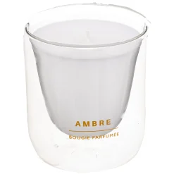 BOUGIE PARFUMEE VERRE AMBRE ILAN 130G