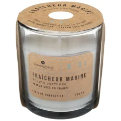 BOUGIE PARFUMEE VERRE ANTI ODEUR SALLE DE BAIN 130G