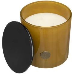BOUGIE PARFUMEE VERRE ENZO VANILLE 1200G