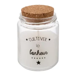 BOUGIE PARFUMEE VERRE ET LIEGE 130G