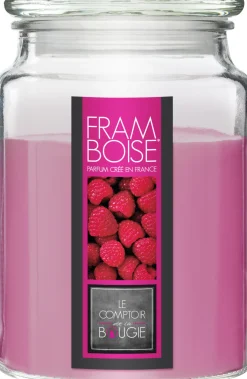 BOUGIE PARFUMEE VERRE FRAMBOISE NINA 510G