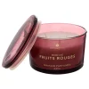 BOUGIE PARFUMEE VERRE GLOWY FRUIT ROUGE 440G