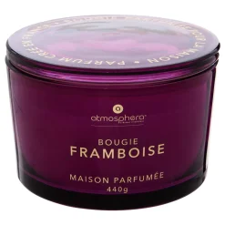 BOUGIE PARFUMEE VERRE GLOWY FRAMBOISE 440G