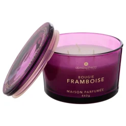 BOUGIE PARFUMEE VERRE GLOWY FRAMBOISE 440G
