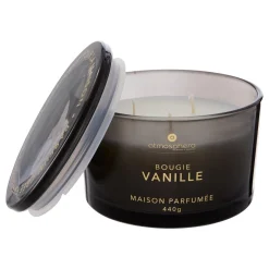 BOUGIE PARFUMEE VERRE GLOWY VANILLE 440G