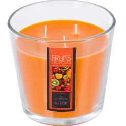BOUGIE PARFUMEE VERRE GM 500G FRUIT EXOTIQUE